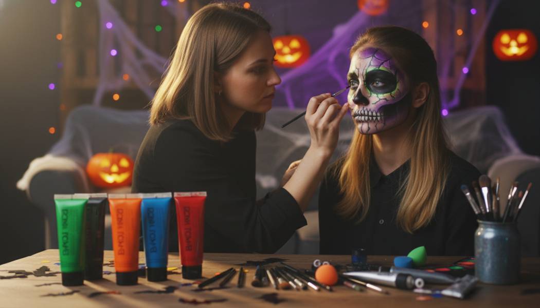 Dịch Vụ Vẽ Mặt Halloween. Ảnh 1